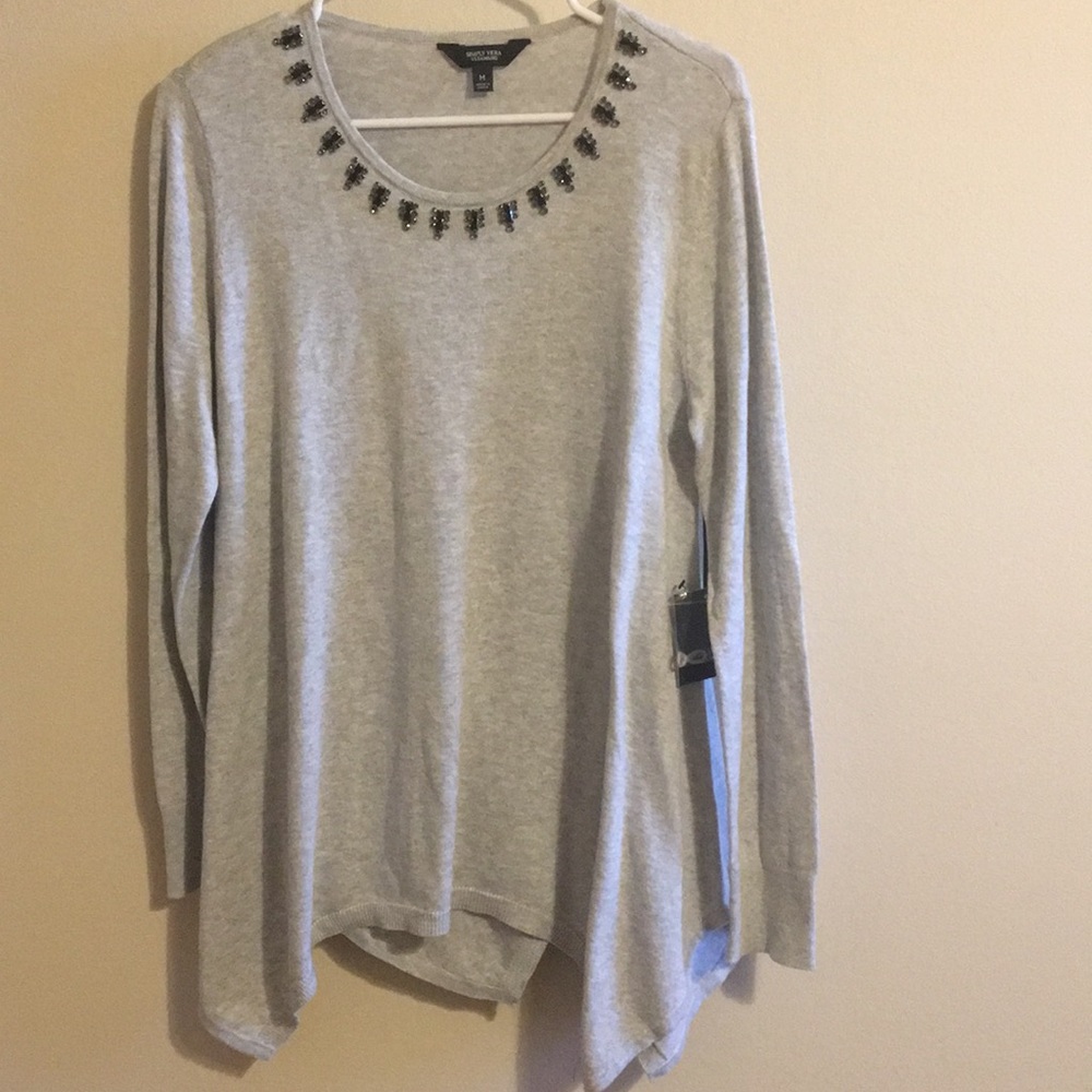 NWT Simply VeraVera Wang necklace sweater